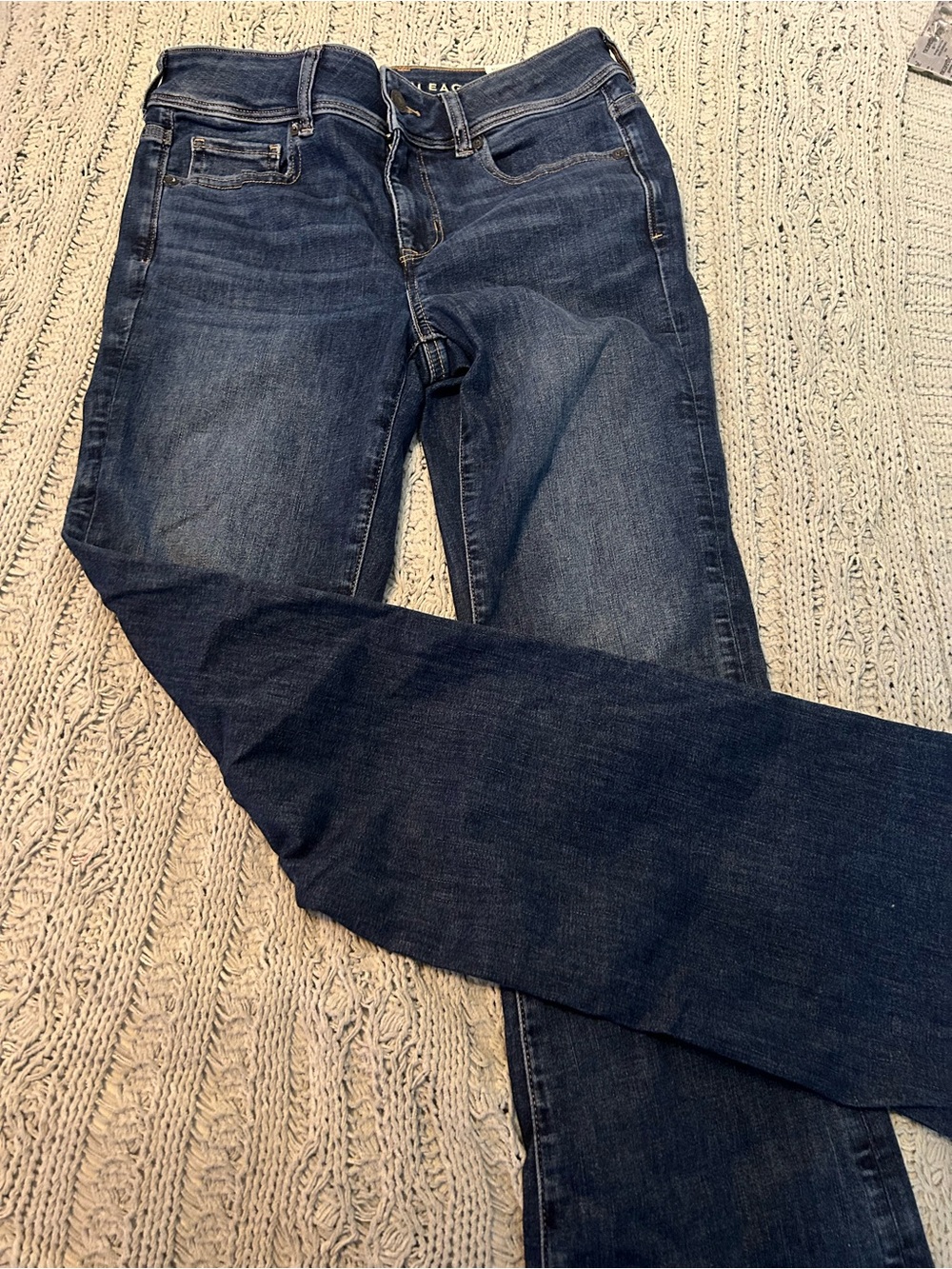 American Eagle Outfitters Dark Blue Kick Flare Jeans